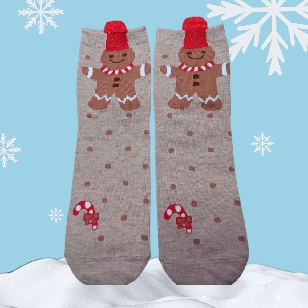 Gingerbread Christmas Socks